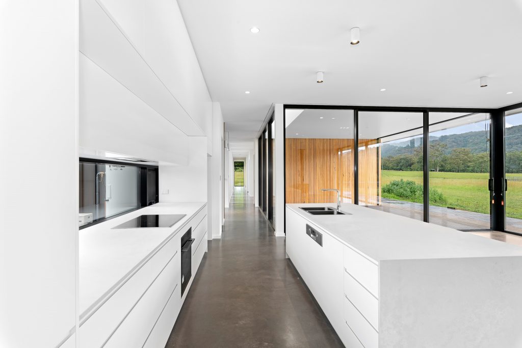 Elegant and luxurious kitchen with island